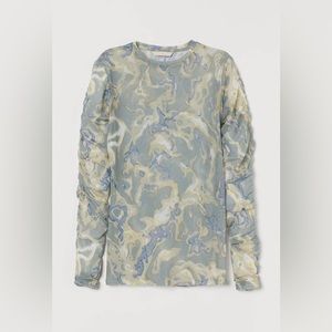 H&M Patterned Mesh Top